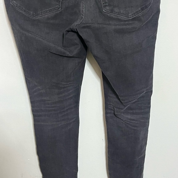 Madewell 9’’ Mid Rise Black Distressed Skinny Jeans Sz 28 - Picture 7 of 10